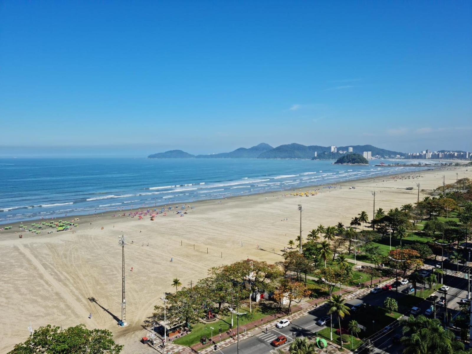 Vista Mar Na Praia Do Gonzaga Santos  Extérieur photo
